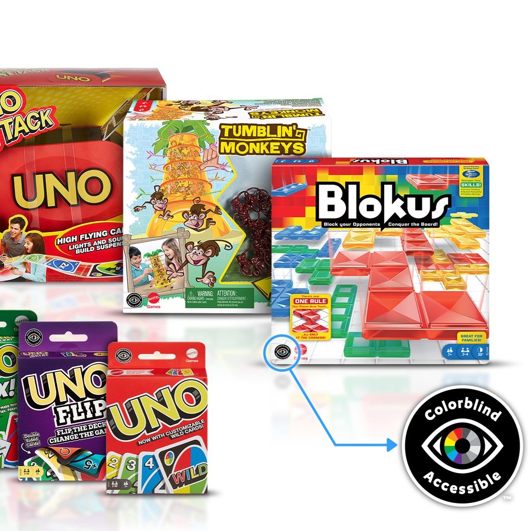 Mattel gestaltet bis Ende 2024 80% des Spieleportfolios farbenblindengerecht