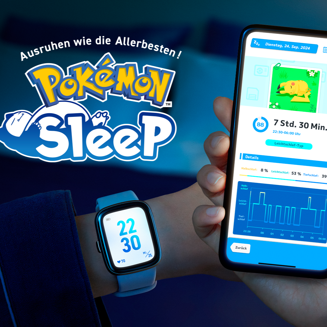 Pokémon Sleep entwickelt sich weiter: Smartwatch-Kompatibilität und Spotify