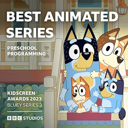 Nomination and award for Bluey