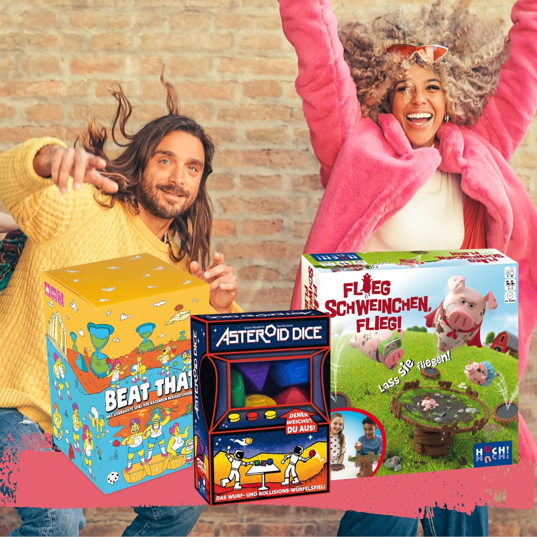 Neue Brettspiele bringen Bewegung und Action ins Wohnzimmer