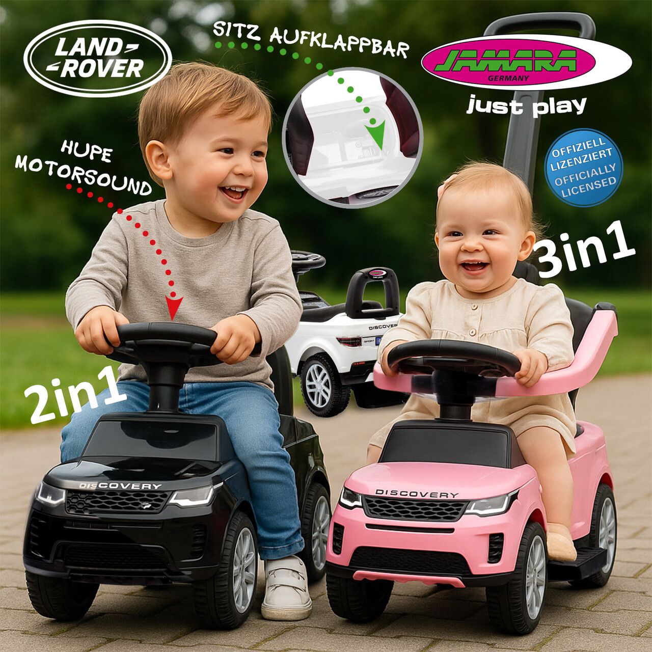 Spielspaß mit Stil: Land Rover Discovery Rutschfahrzeuge in neuen Varianten