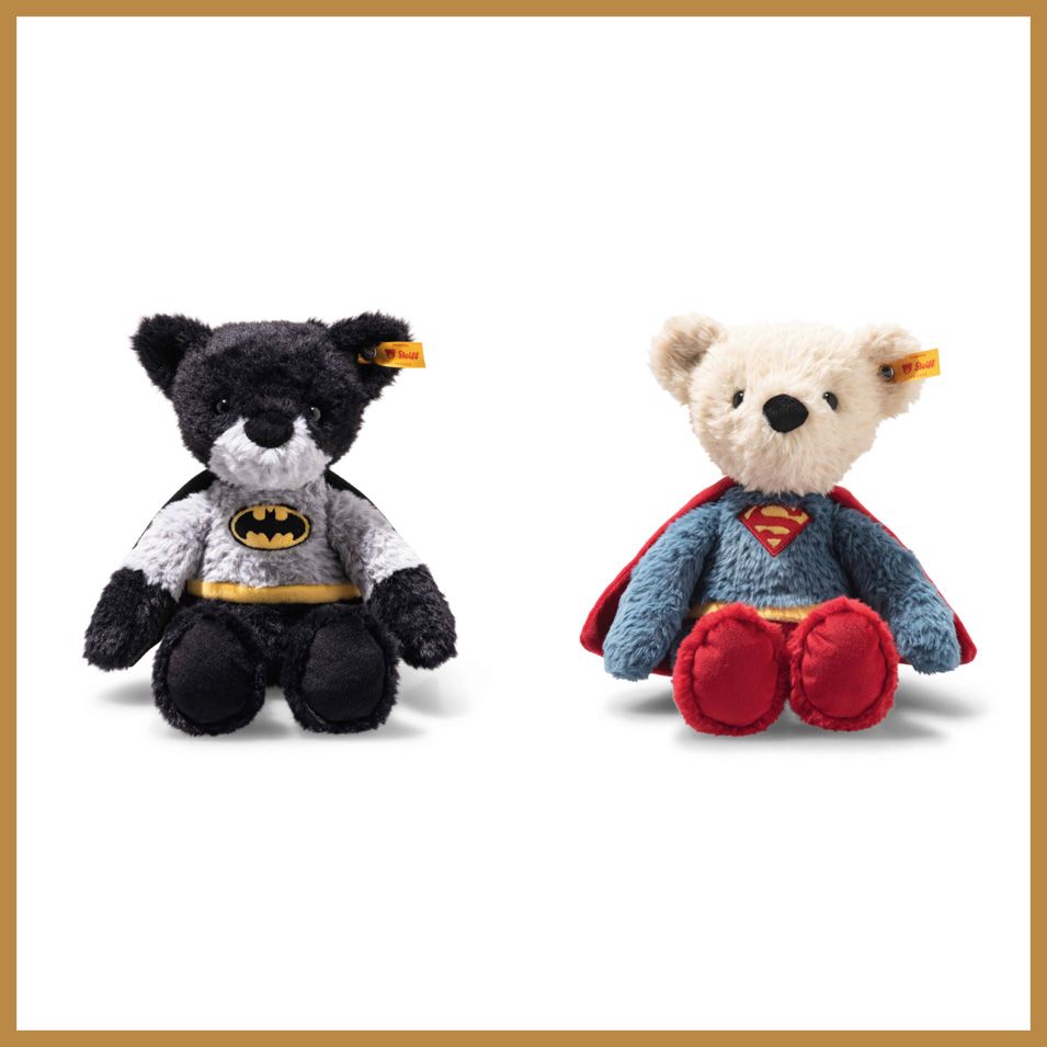 Heldenhafte Teddybären: Batman und Superman von Steiff