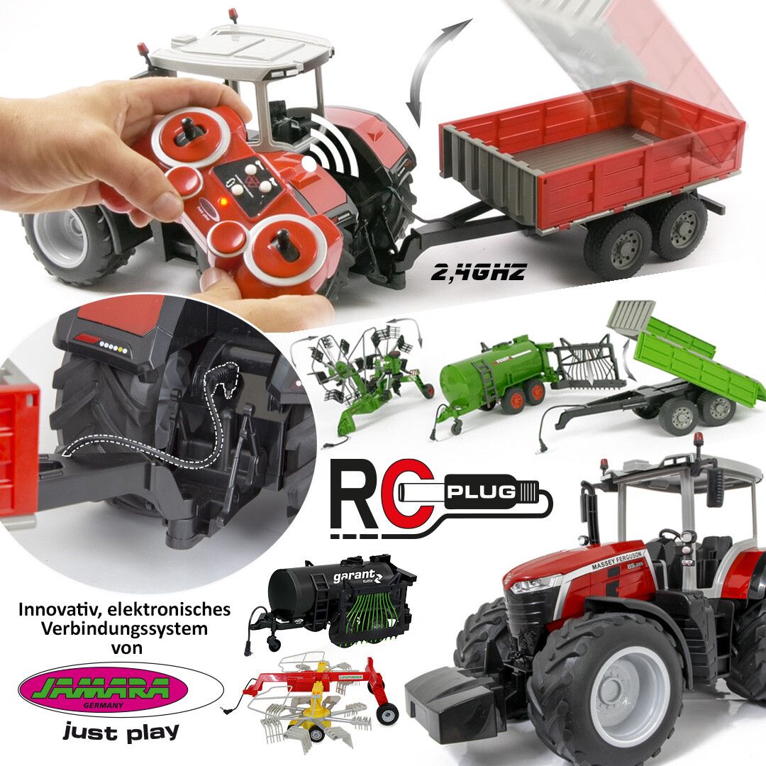 Neuer Maßstab in der Spielwelt: Massey Ferguson 8S.285 1:16 mit RC-Plug von JAMARA