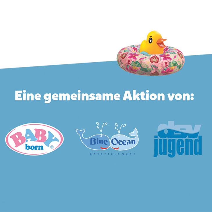 Schwimmen lernen mit der DSV Jugend, BABY born und Blue Ocean Entertainment