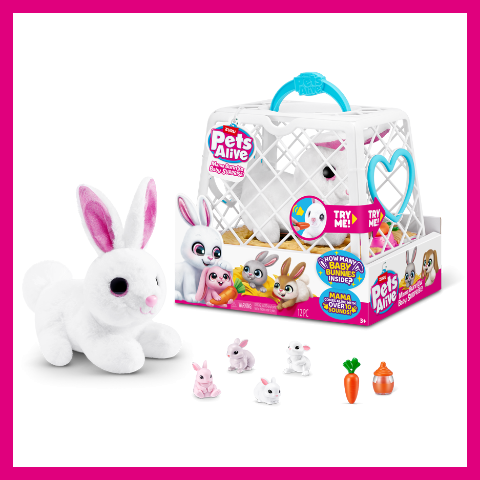 Frohe Ostern mit der Pets Alive Mama Bunny & Baby Surprise von ZURU