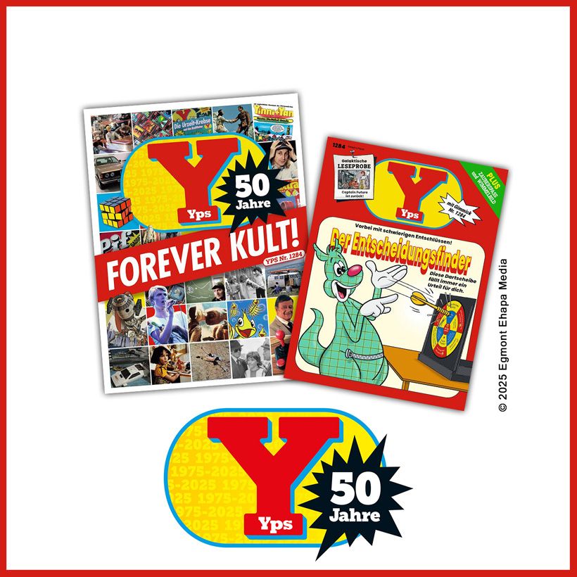 50 Jahre Yps: Kult-Magazin zurück im Doppelpack - mit Retro-Charme und Popkultur!