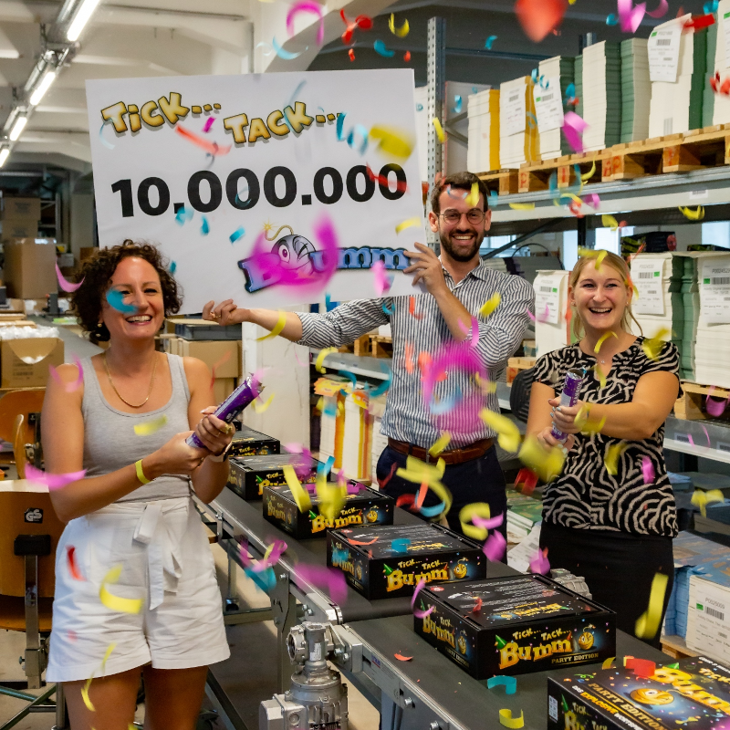 10.000.000stes "Tick Tack Bumm" läuft bei Piatnik vom Band