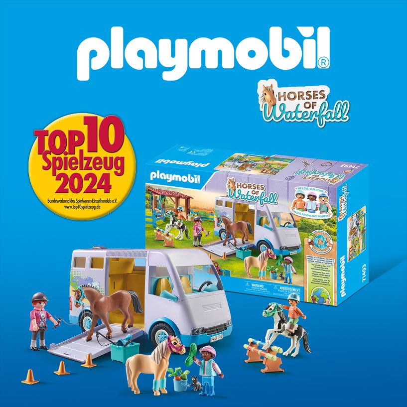 Die PLAYMOBIL Pony-Spielwelt „Horses of Waterfall“ ist TOP 10 Spielzeug 2024