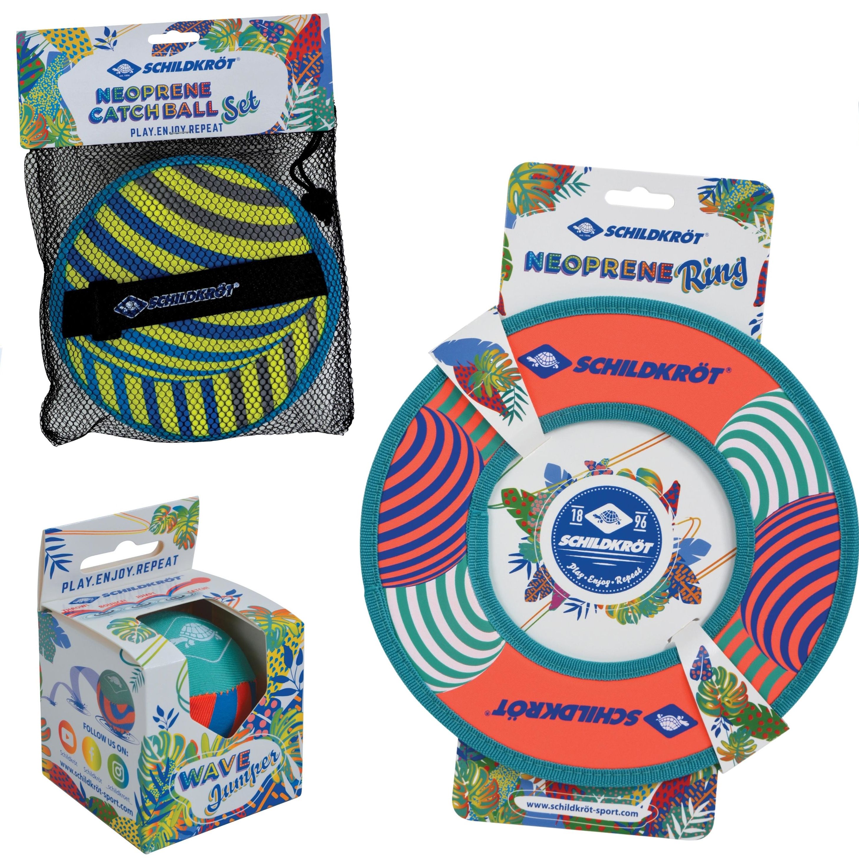 Schildkröts Neoprenwelt in frischen Farben und nachhaltigen Verpackungsdesign