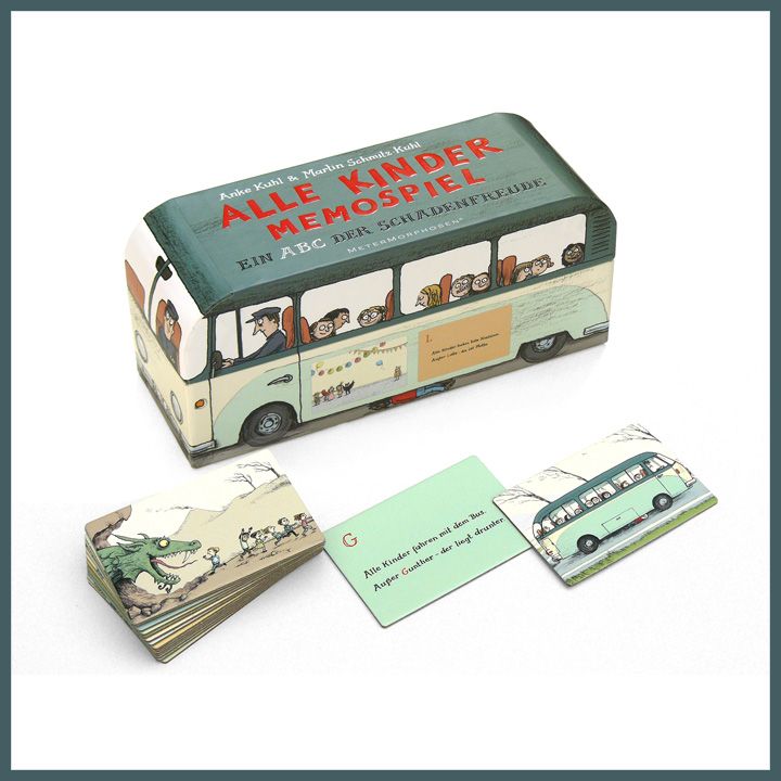 Ein Bus voller Reime - Sprachwitz im Memospiel-Format