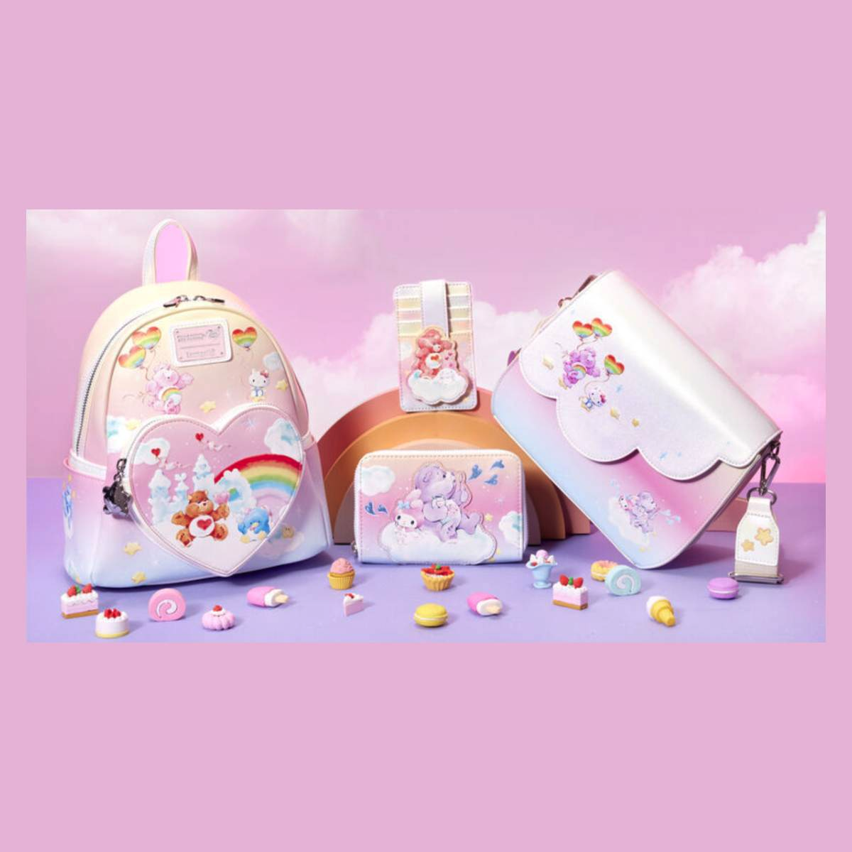 Hello Kitty and Friends Embrace the Wonderful World of Care Bears