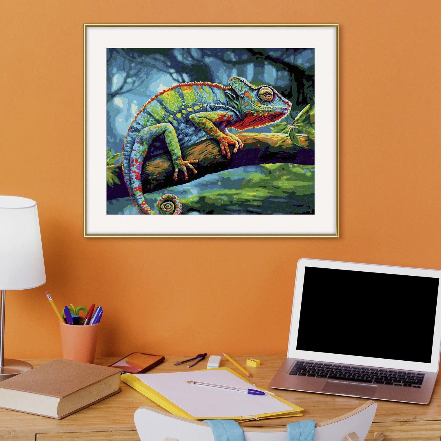 Meister der Verwandlung: "Chamäleon" von Schipper Malen nach Zahlen