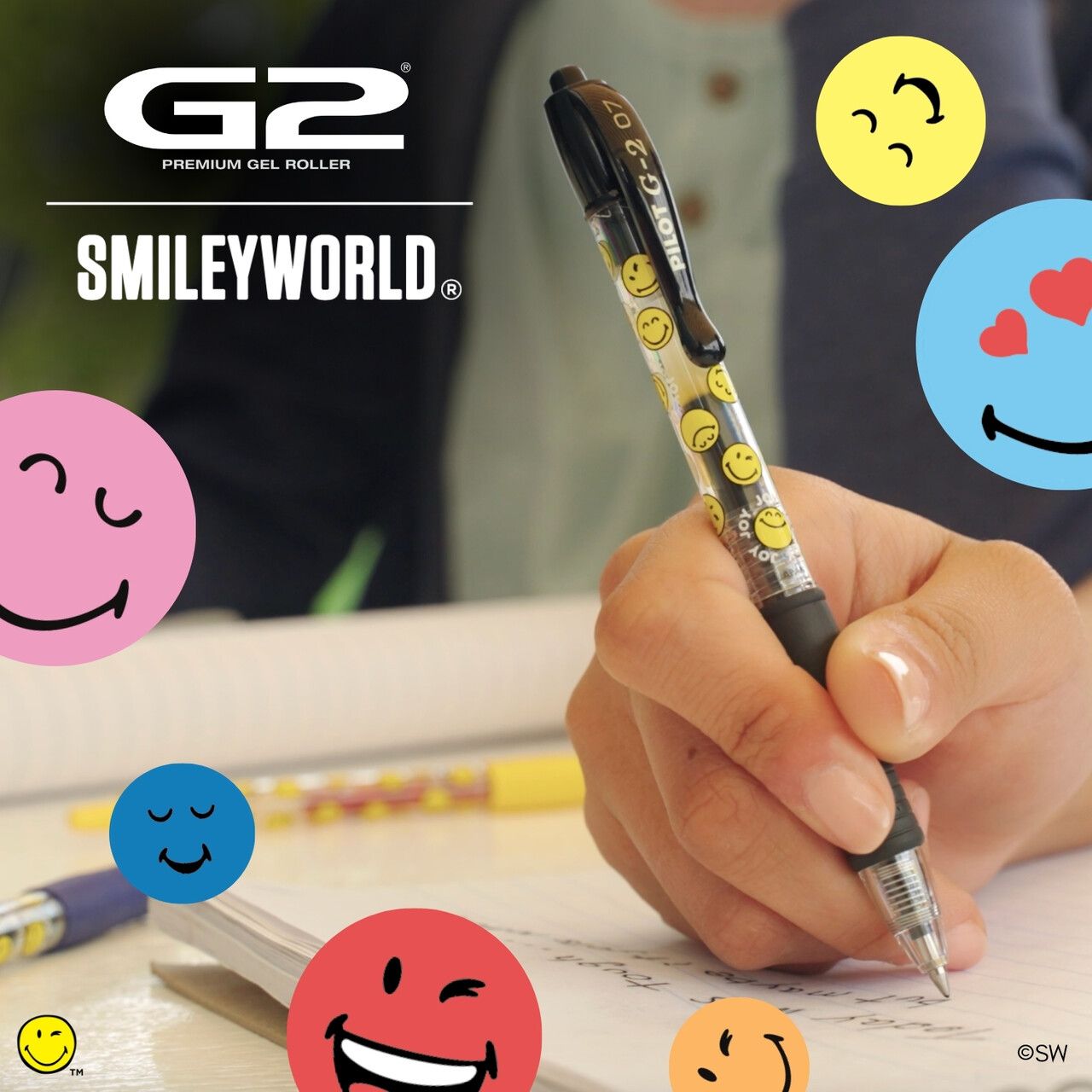 Pilot Pen and SmileyWorld® Launch Positivity-Fueled G2 Gel Pen Collection