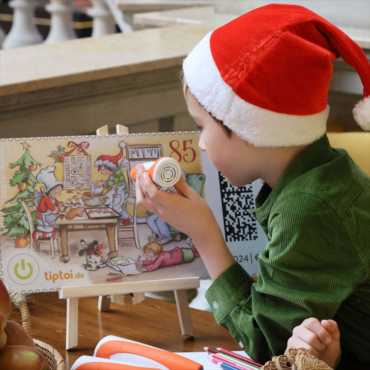 tiptoi® Stift bringt die Weihnachts-Briefmarke der Deutschen Post zum Klingen