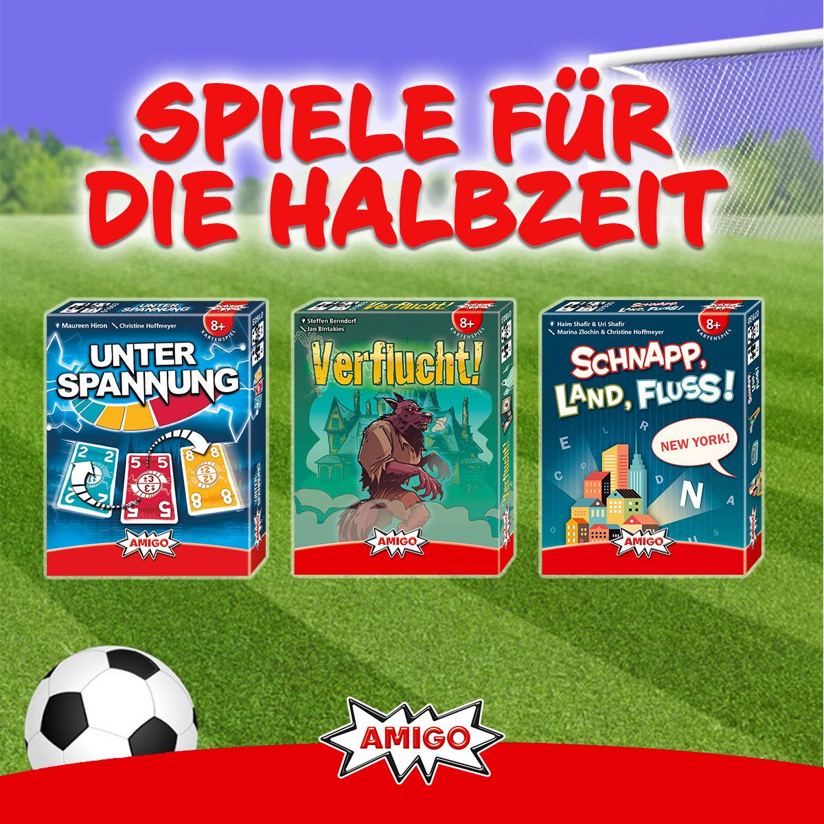 Zur Fußball-Europameisterschaft – drei schnelle Spiele für die Halbzeit