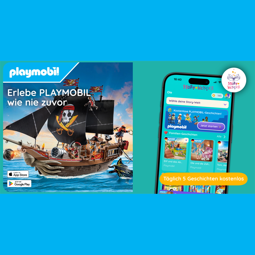 PLAYMOBIL und StoryWonder revolutionieren Kinderspiel