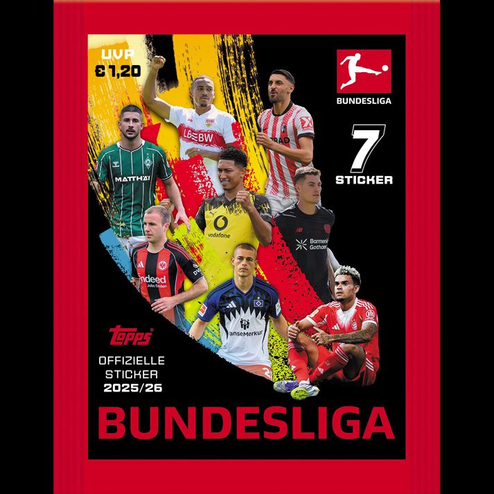 Topps präsentiert die offiziellen Bundesliga Sticker 2025/26!
