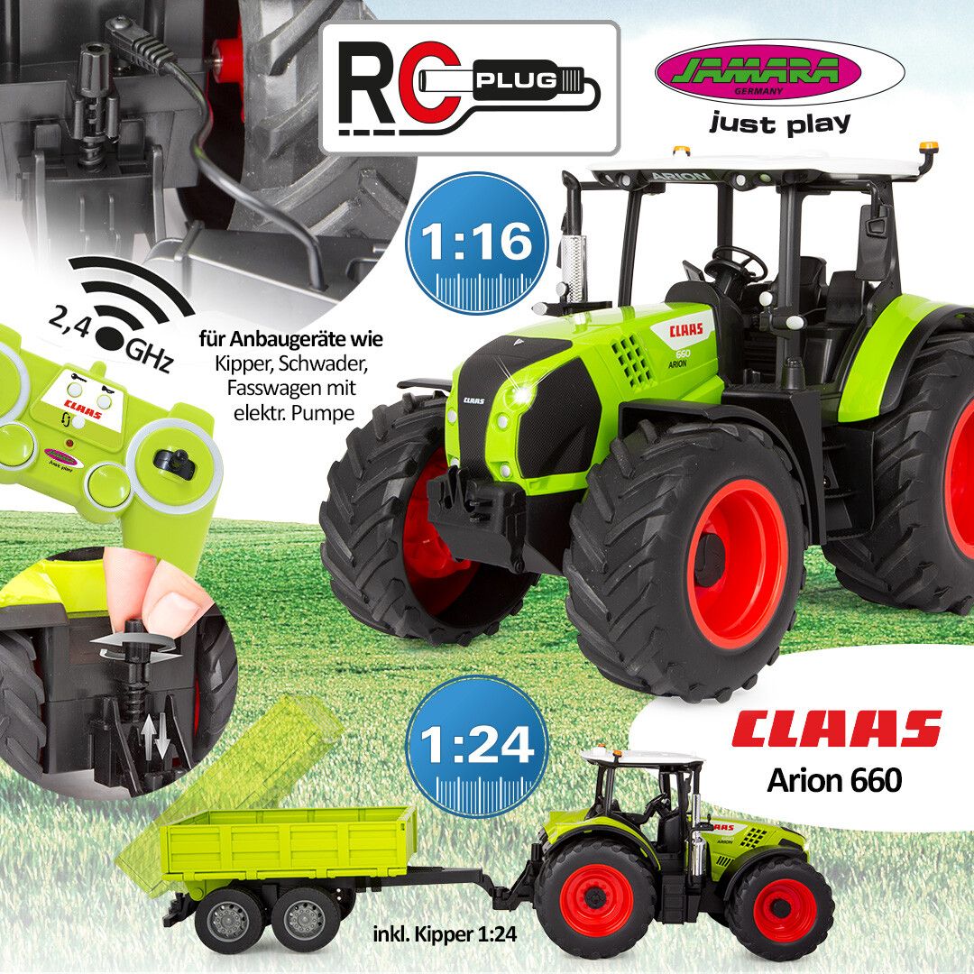 Der ferngesteuerte Claas Arion 660 bietet realistischen Spielspaß für kleine Landwirte