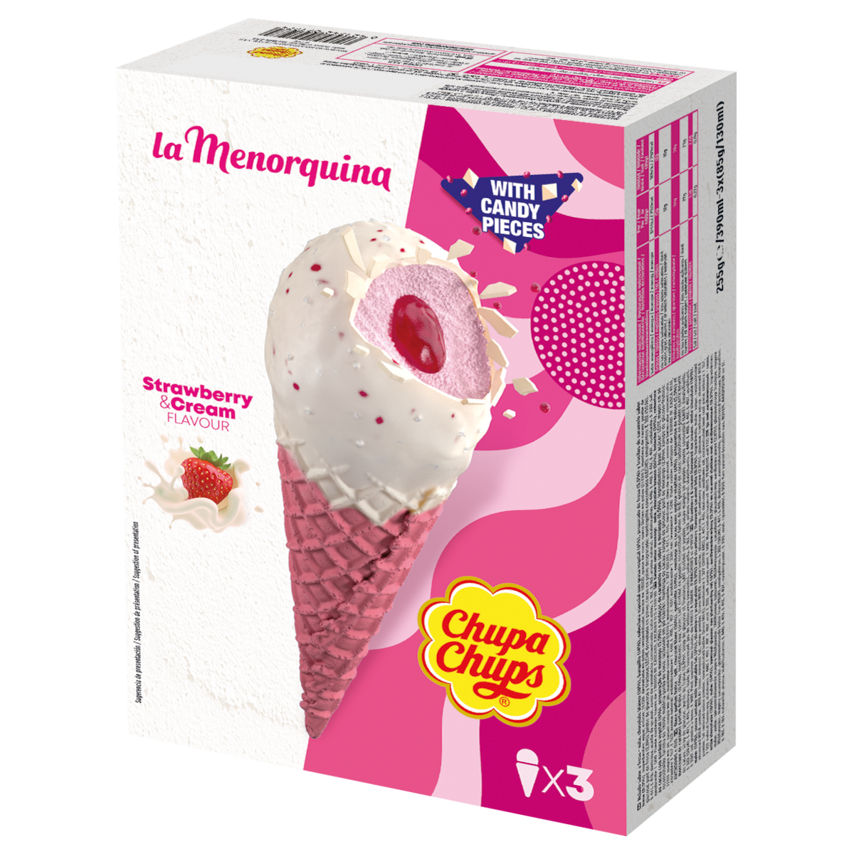 The new Chupa Chups Pink Cone Ice Cream from La Menorquina