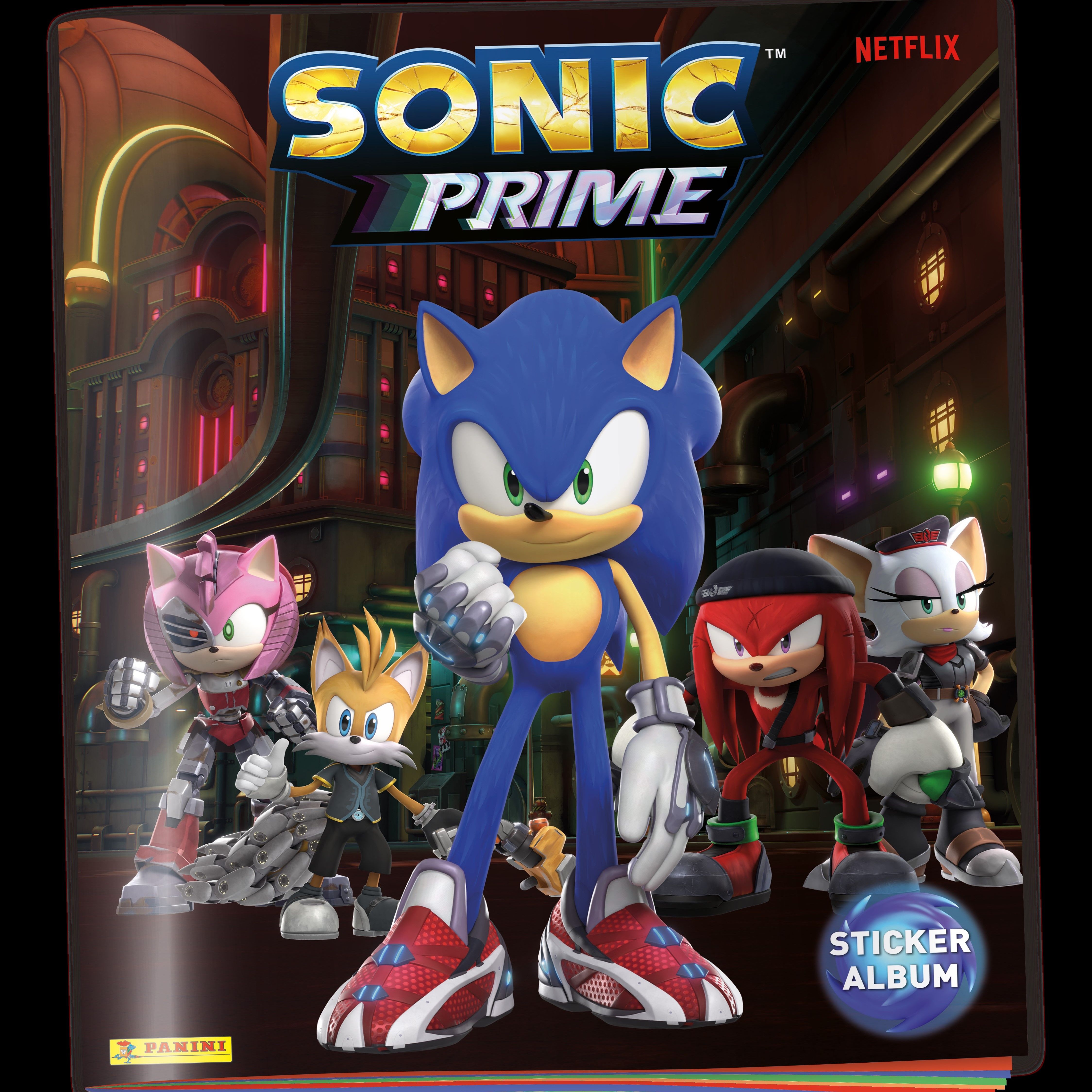 Panini Sticker Kollektion mit Sonic Prime
