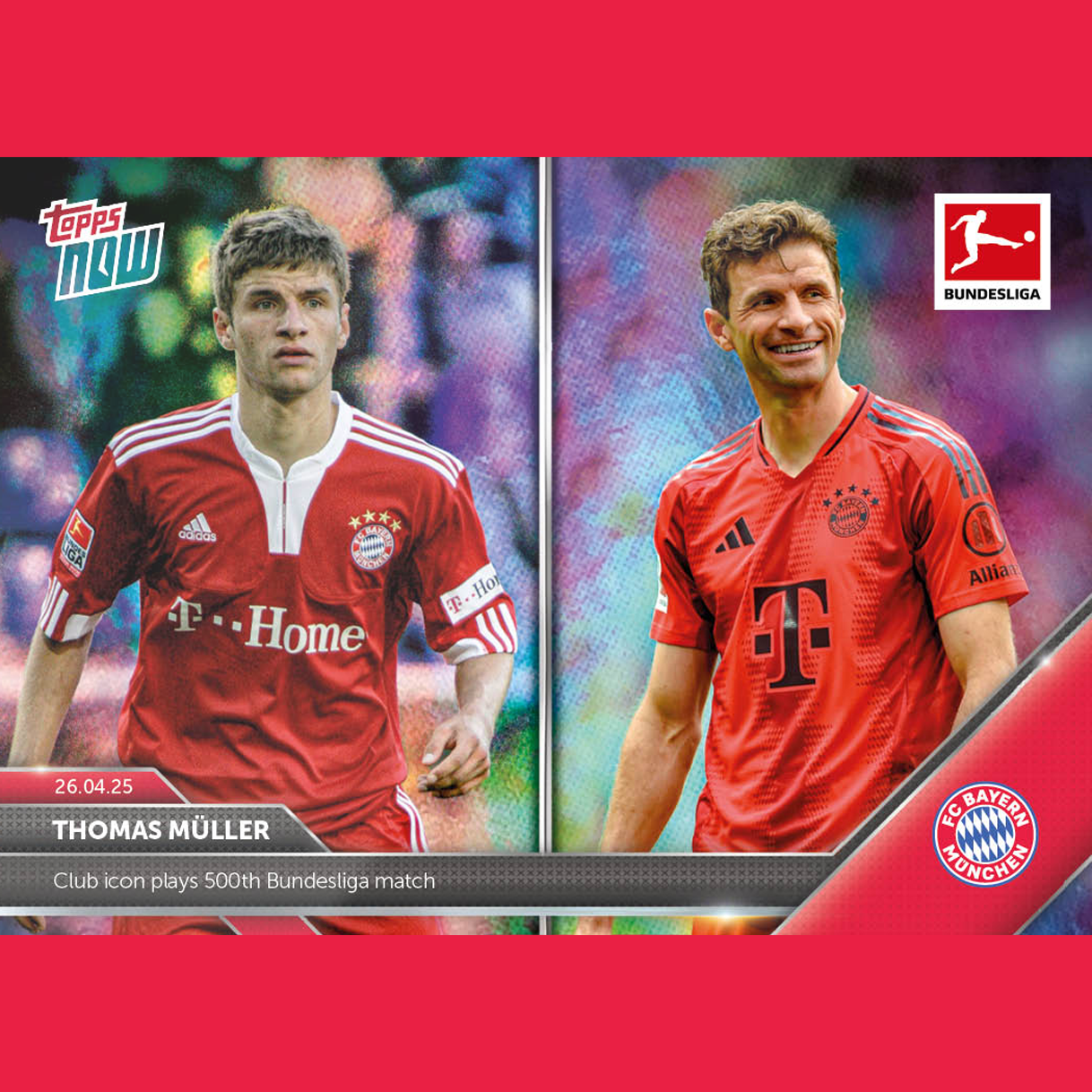 Thomas Müller erreicht 500 Bundesliga-Spiele – und Topps feiert mit