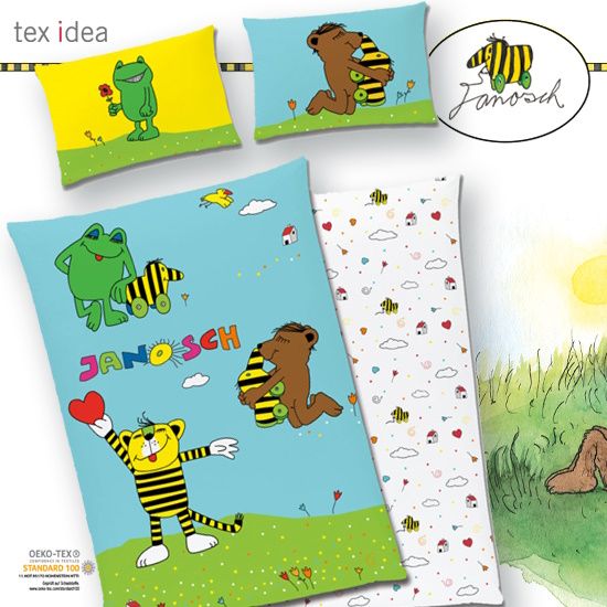 Janosch Kuschelbettwäsche für die Zielgruppe Kinder