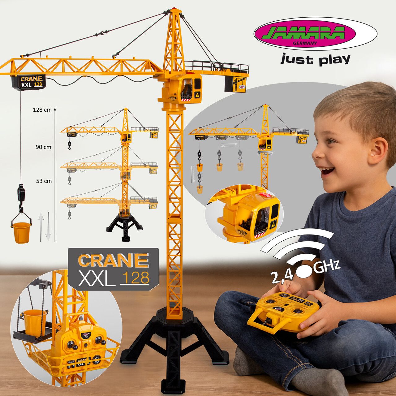 Schweres Gerät für kleine Baumeister – der Turmdrehkran XXL von Jamara