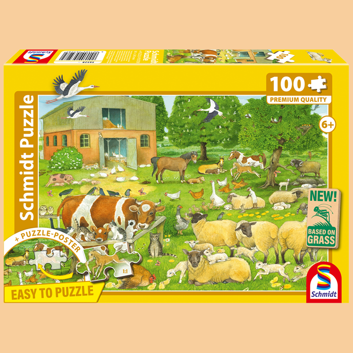 Schmidt Spiele bringt Puzzles basierend auf nachhaltiger Graspappe auf den Markt