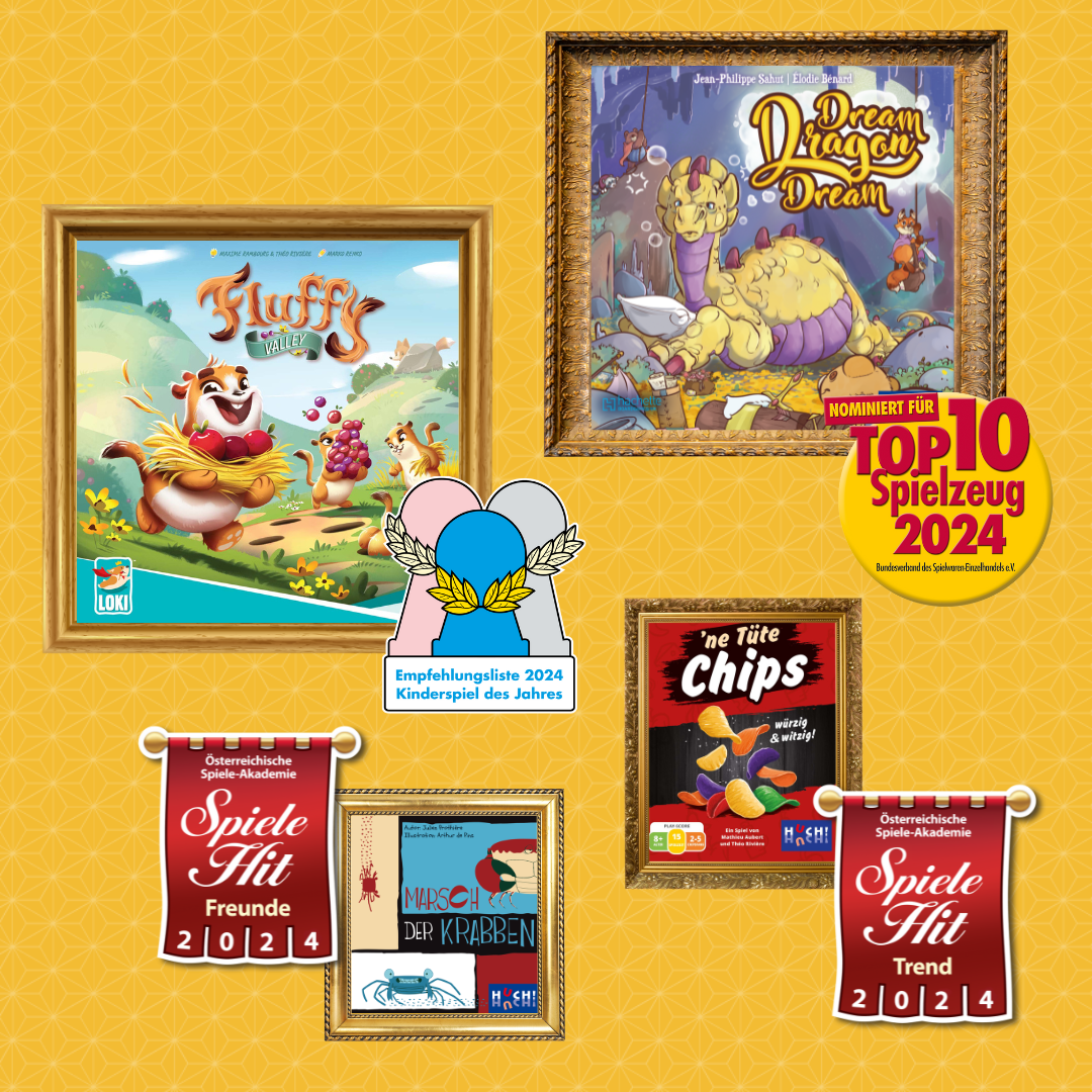 Ausgezeichneter Spielspaß mit HUCH!