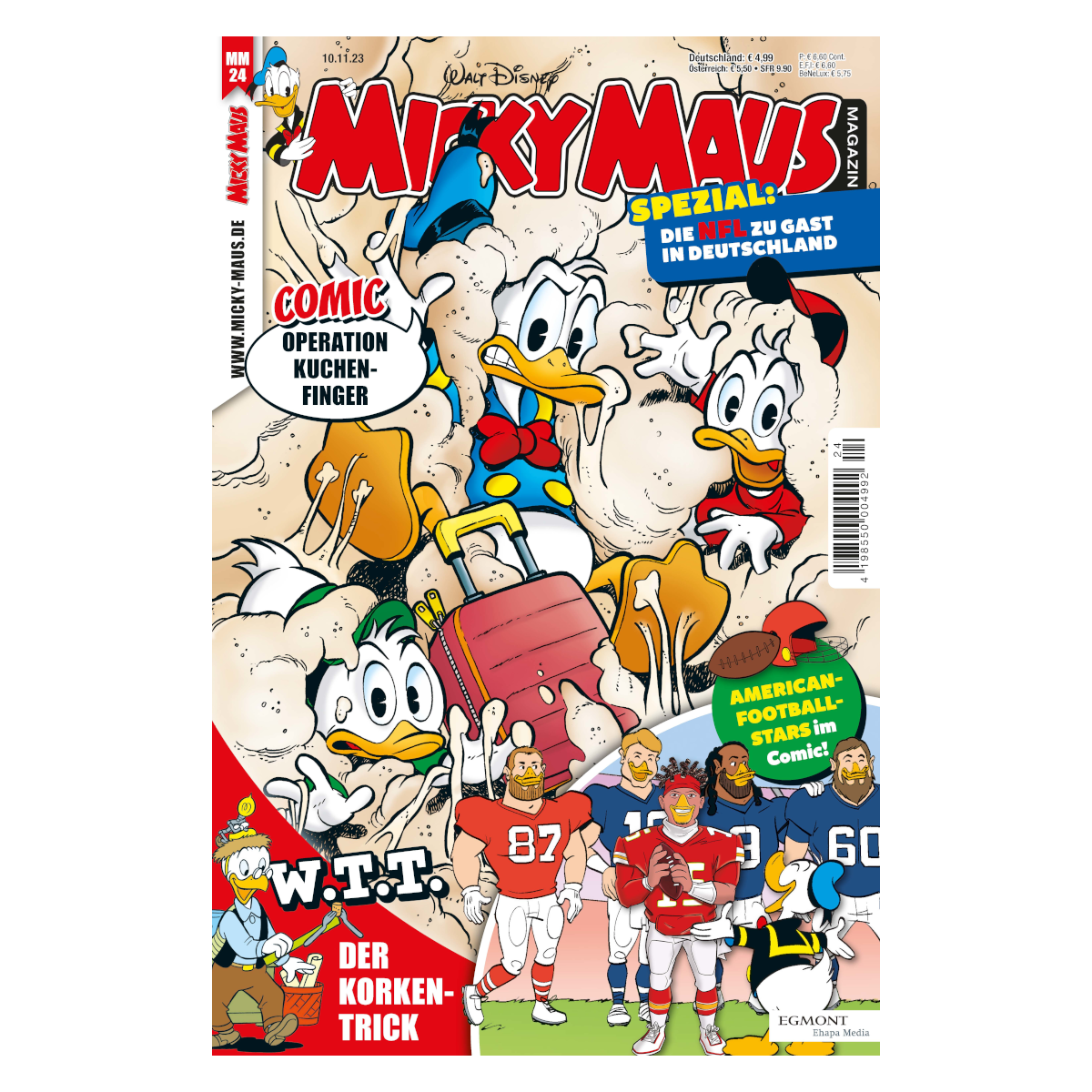 Egmont Ehapa Media bringt American Football-Stars nach Entenhausen