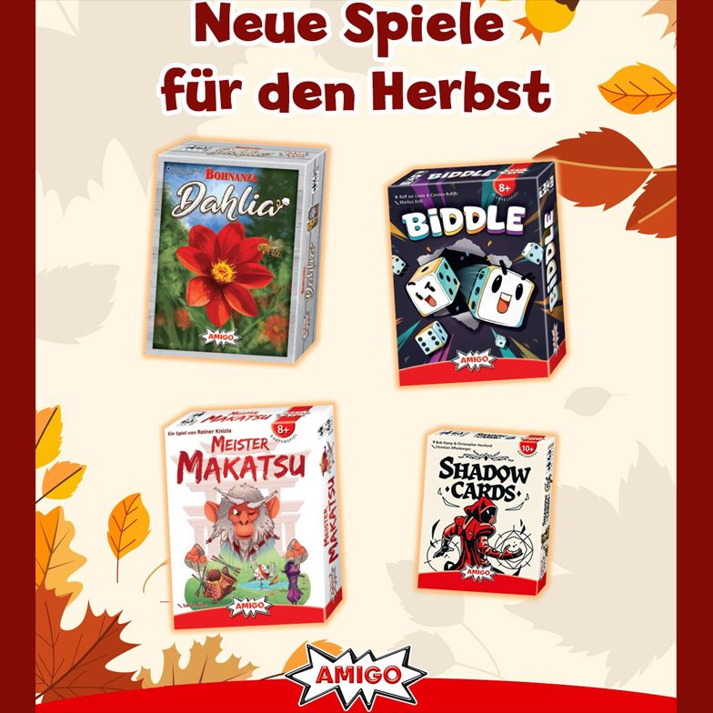 Hier kommen die  AMIGO-Herbstneuheiten