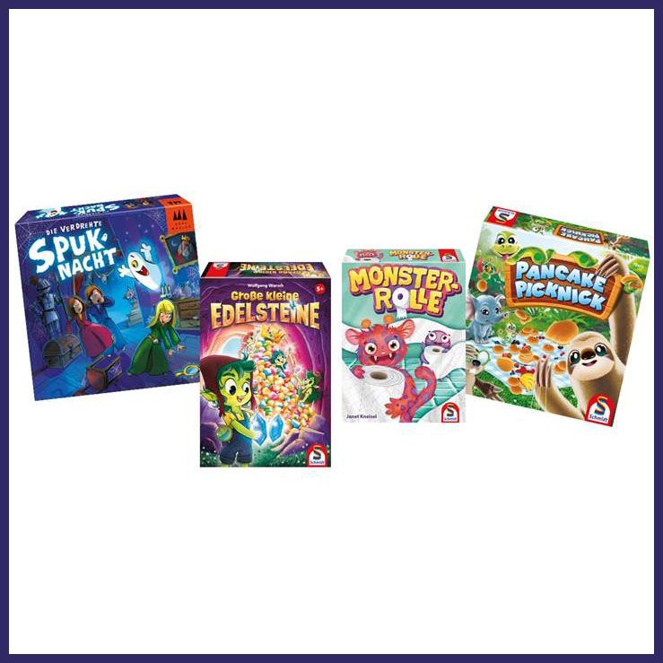 Die neusten Kinderspiele von Schmidt Spiele und Drei Magier