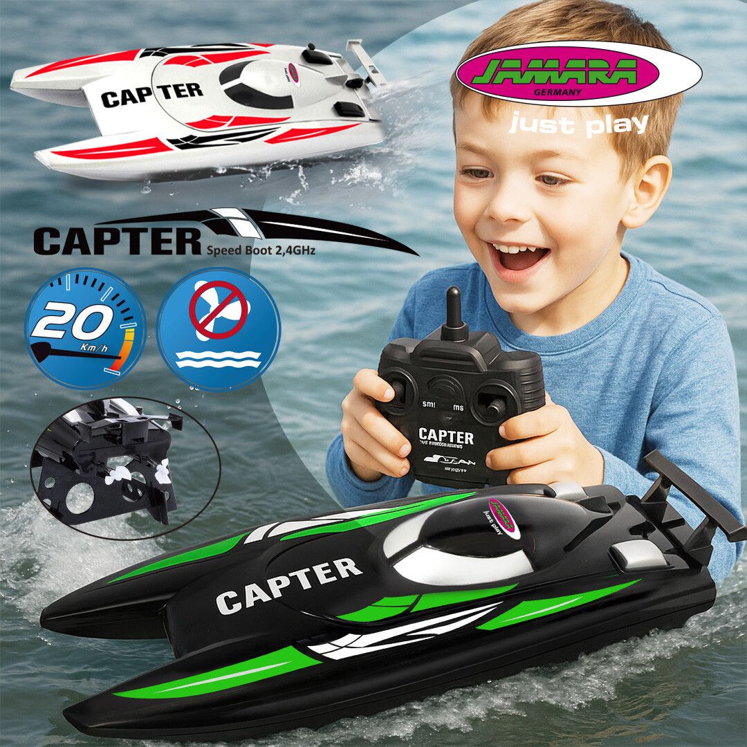 JAMARA Capter – das wendige Speedboot für kleine Gewässer