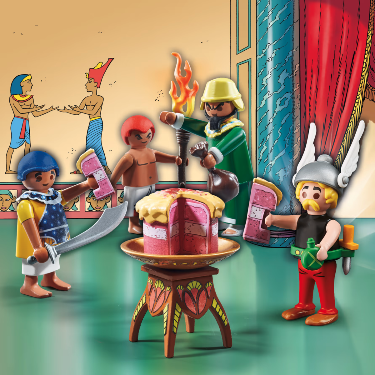 „(K)eine Nase, sage ich euch“: Asterix und Obelix treffen Kleopatra Playmobil-Format