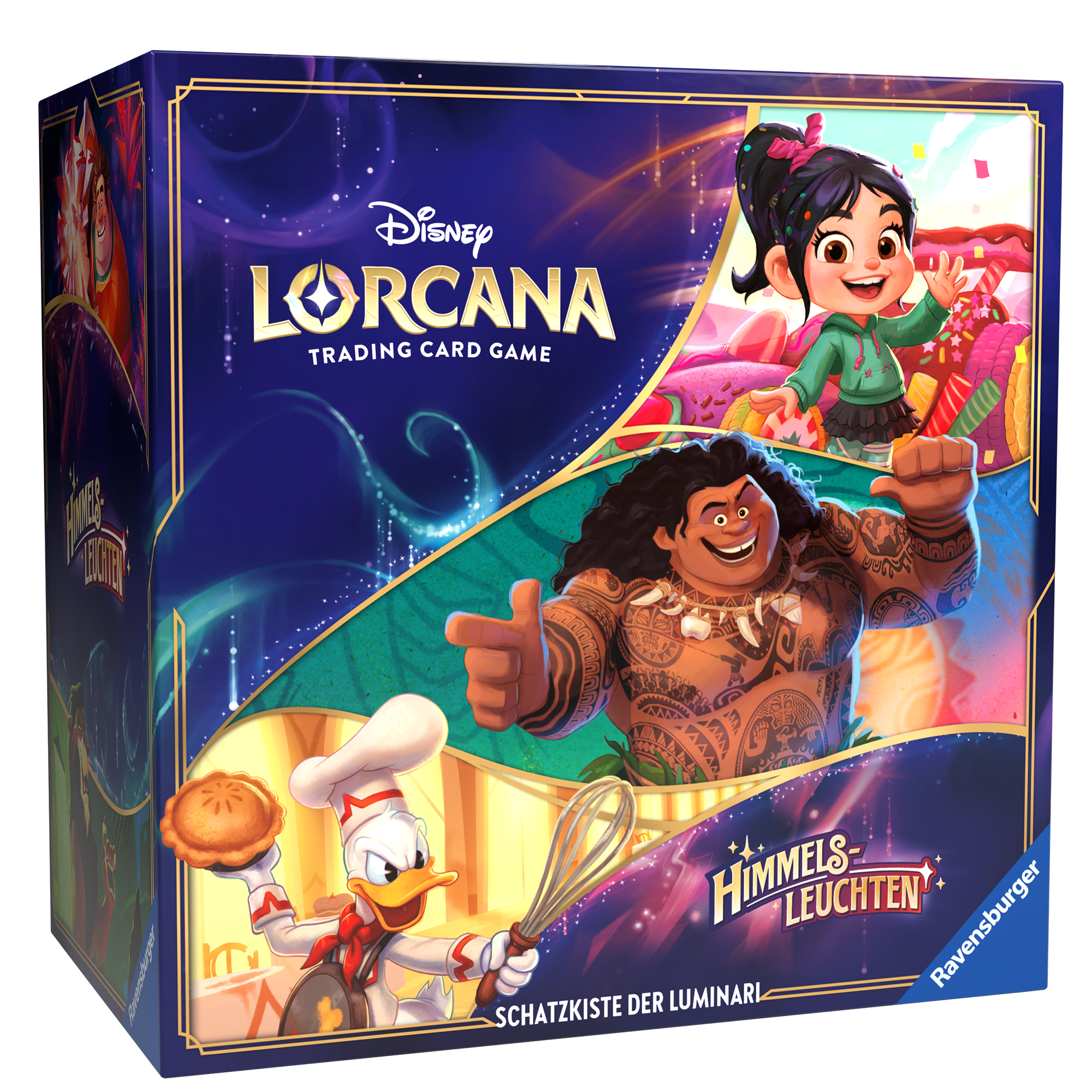 Die große Feier beginnt: Im August 2024 erscheint das neue „Disney Lorcana“ TCG-Set „Himmelsleuchten“.