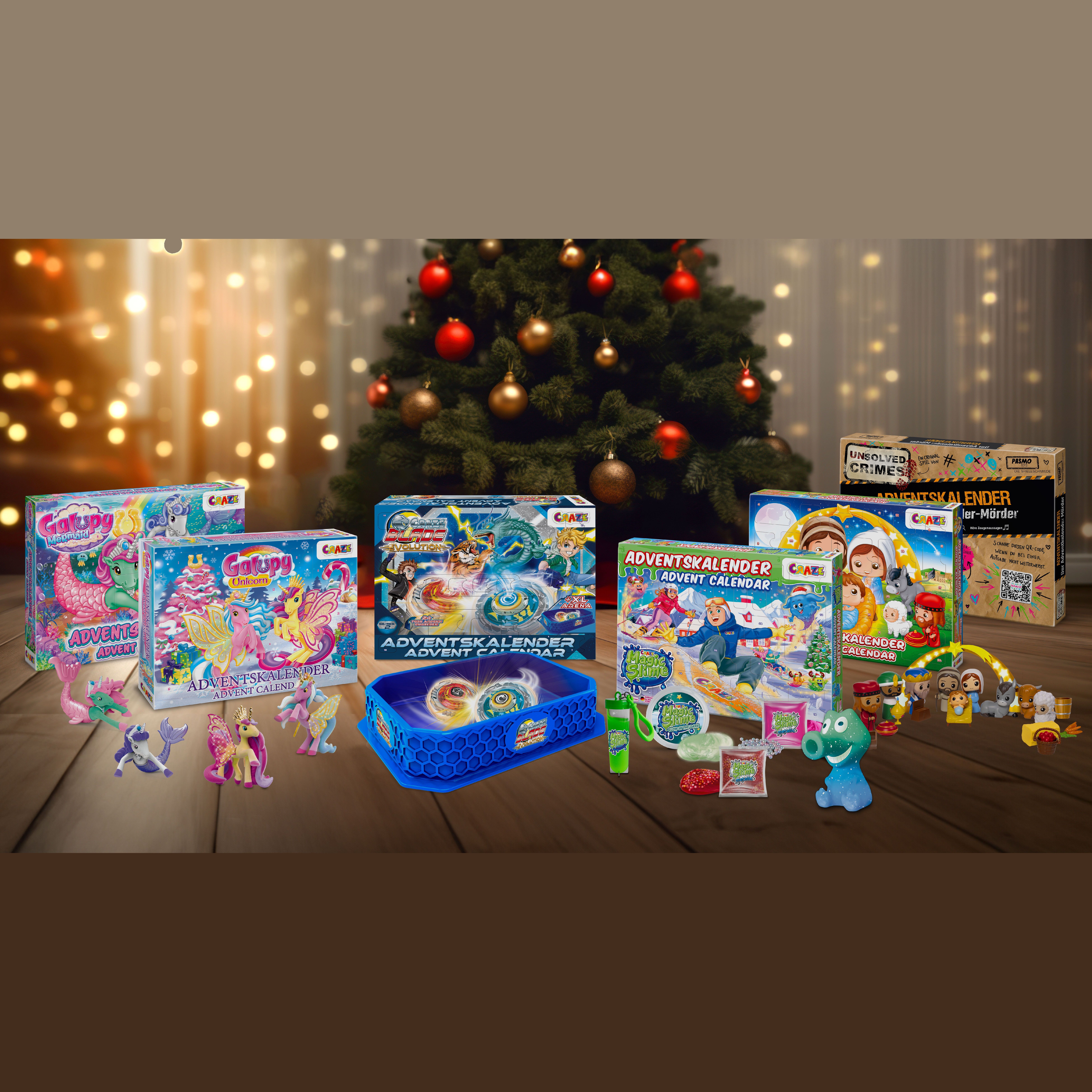 Die Top 5-Adventskalender von CRAZE - jetzt erhältlich!